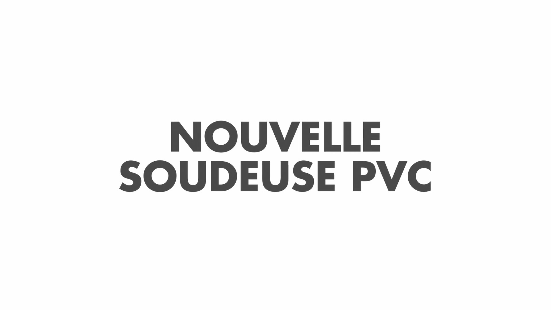 Préfal - Nouvelle soudeuse PVC 2025